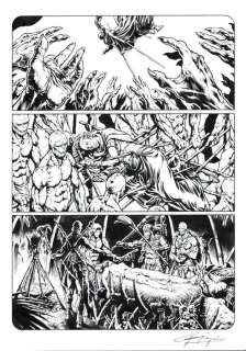 Gianluigi Gregorini | Dragonero n. 11 - G. Gregorini - Tavola Originale "La Regina degli Algenti" - Page volante - Exemplaire unique - (2014) | Catawiki