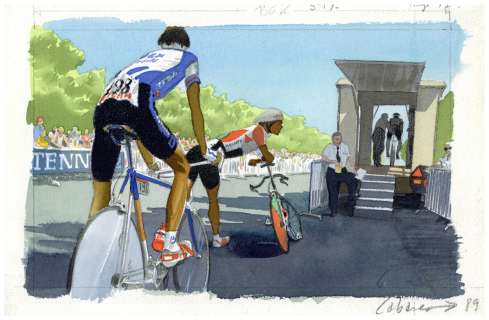 Max Cabanes - Contre la montre Ã  Versailles – Tour 1989