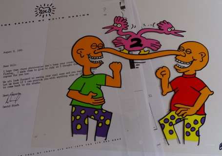 Keih Haring | Keith Haring - Original Animation Cel - Sesame Street | Catawiki