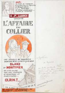 Jacobs | Blake et Mortimer, illustration préparatoire Ã  l… | Millon