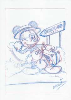 Millet | Mickey Mouse - Original Sketch Drawing - Millet - DIN A3 | Catawiki