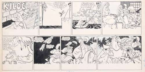 Trubert | Kiloc, planche n°11 Ã  l’encre de Chine et au… | Millon