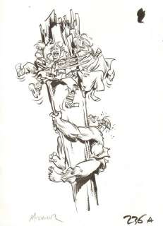 Mourier, Jean-Louis | Original drawing  - Trolls de Troy  - Trollympiades | Catawiki