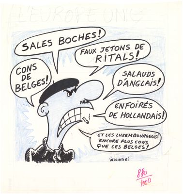 Wolinski | 1972 - L’Europe unie | Huberty Breyne Gallery