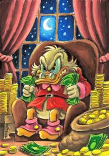 Joan Vizcarra | $crooge McDuck : "Don’t Touch My Money" - Original Painting - Joan Vizcarra - Acrylic Art | Catawiki