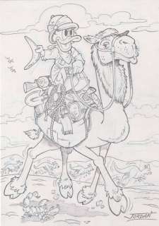 Julian Jordan | Julian Jordan - Scrooge McDuck - Adventure in Australia - Size: 29,8 x 21 cm. | Catawiki