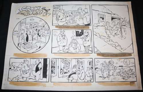 Reamer Keller - Grin And Bear It Sunday Strip - La - 7 Cartoons - 5/18