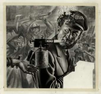 112: Freas MAD 36 Cigarettes ad 1958 original comic art | Russ Cochran