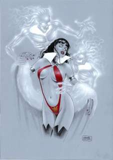 Giuseppe De Luca - Vampirella - G. De Luca - original artwork - Page volante - Exemplaire unique