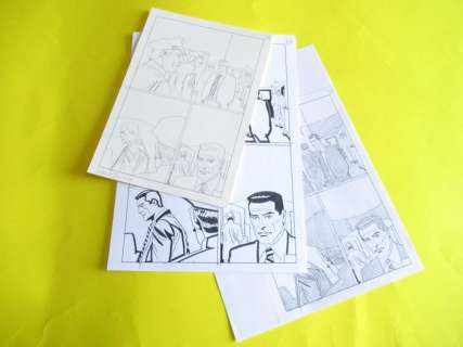 Sergio Zaniboni | Diabolik Ginko ’’ Ufficio Polizia di Clerville’’ pag. 78 - Sergio Zaniboni Original Art Tavola Originale + Preliminare | Catawiki