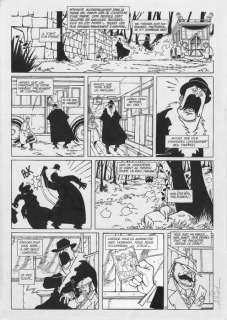 Alfred | Alfred - Planche originale - Abraxas T2 - Le Rideau gris - (2001) | Catawiki