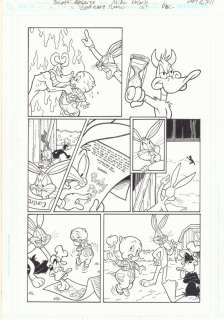 Mike Decarlo, Scott Roberts - looney tunes #167 p. 6 - ‘the devil and bugs bunny‘ - bugs, daffy duck, & porky pig - 2008