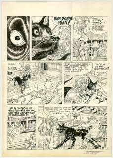 Laurent Vicomte - Planche originale (case 1 et 2 : rustine collée, retouches au correcteur blanc) - Balade au bout du monde