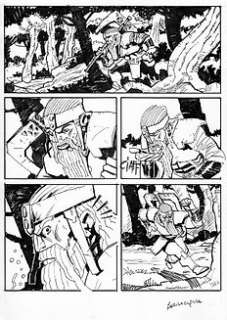 Giacomo Bevilacqua - Skorpio - storia fantasy completa in 6 tavole originali di Giacomo Bevilacqua - Page volante - Exemplaire unique