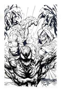 Carnage, Hobgoblin, and Rhino Sketch by Ron Williams | mycomicshop.com