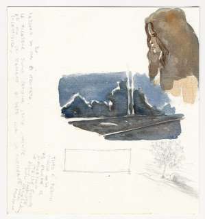 Gipi (Gian Alfonso Pacinotti) | GiPi - illustrazione/sketch originale "Tutto è Fermo nella Casa..." - Page volante - Exemplaire unique | Catawiki