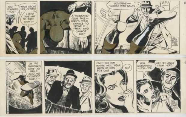 Sy Barry | The Phantom, strips du 22 et 23 janvier 1969 | Galerie 9ème Art
