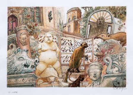 De Crécy | Florence itinéraires, illustration Ã  l’encre… | Millon