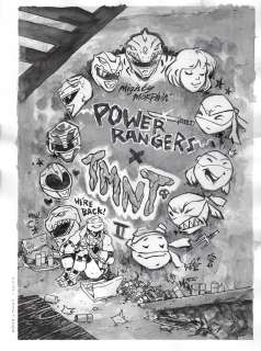 Michael Dialynas - Mighty Morphin Power Rangers / Teenage Mutant Ninja Turtles II (BOOM! Studios) issue #03 (Variant Cover)