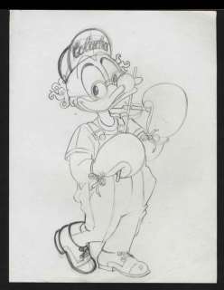 Walt Disney - | Mickey Magazine - Projet de couverture pour le journal de Mickey numéro 1966 - Coluche - Page volante - EO - (1990) | Catawiki