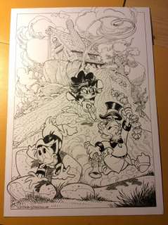 Alessandro Gottardo - Donald Duck - â€œContro le streghe serve l‘aglioâ€ - Page volante - Exemplaire unique - (2020/2020)