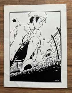 Kraehn, Jean-Charles | Kraehn, Jean-Charles - Dessin original - Bout d’homme - (années 1990) | Catawiki