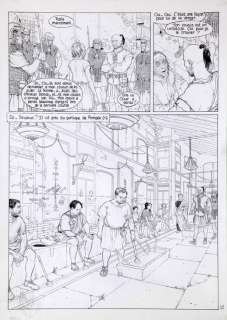 Delaby | Murena, planche n°2 Ã  l’encre de Chine de l’épi… | Banque Dessinée