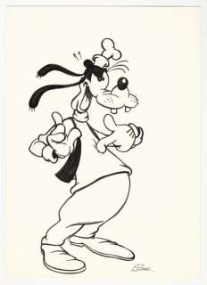 Gigi Simeoni | Pippo - Gigi Simeoni - illustrazione originale - Anni ’90 - Page volante - Exemplaire unique | Catawiki