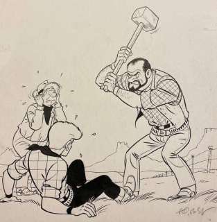 Tibet (Gilbert Gascard) | Tibet - Originele cover Chick Bill 44 - La maison du plus fort / Het huis van de sterkste - gesigneerd - (1980) | Catawiki