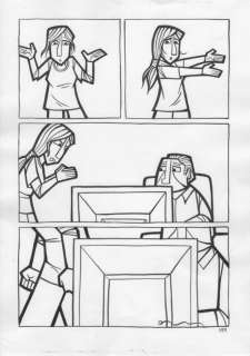 Cristina Durán / Miguel a. Giner | Dibujo Original de Cristina Durán, El Día 3 | Yojimbo Cómics