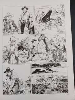 Bruno Brindisi - Boselli | Tex - Tex Coffin tavola + bozzetto preparatorio - Page volante - Exemplaire unique - (2019) | Catawiki