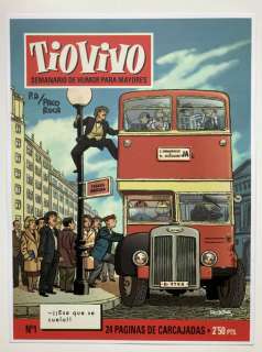 Paco Roca | Lámina firmada a mano por Paco Roca. Prueba de Autor Tío Vivo | Yojimbo Cómics