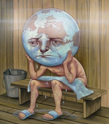 Anita Kunz | Global Warming, Vanity Fair Magazine, 2006 | Philippe Labaune Gallery