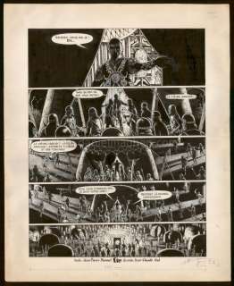 Jean-Claude Gal - planche originale - 2 déchirures du côté bas droit de la planche mais qui ne touchent pas les cases  - Les armées du conquérant