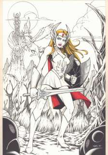 Oliver Nome - She-Ra Full Figure with Background Commission - 2014 Signed