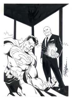 Superman vs. Lex Luthor Sketch by Ron Williams | mycomicshop.com
