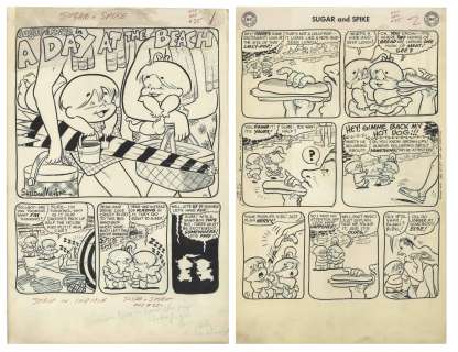 Sheldon Mayer Original Hand-Drawn ’’Sugar and Spike’’ Comic Book -- Complete Issue of 26 Pages From the October-November 1959 Issue #25 | Nate Sanders