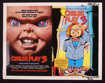 Cover Proof for Child’s Play 3 #3 (1992) by Brandon McKinney and Mark Weatherbee | mycomicshop.com