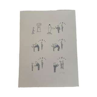 PETIT-ROULET Philippe (Né en 1953) "Bouncer ". Histoire muette en 6 dessins originaux mettant en scène le zèle d‘un physionomis...