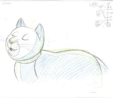 Grafimated Cartoon | CINEMA ANIMAZIONE LA GABBIANELLA E IL GATTO - cm 35x29 - ILLUSTRAZIONE BY GRAFIMATED CARTOON | Catawiki