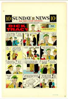 Gould - DICK TRACY, Sunday Color Proof (04/14/1957) | Russ Cochran