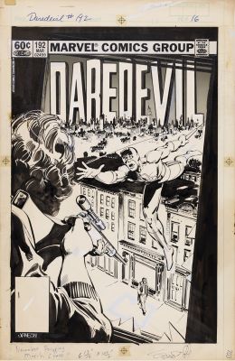 Klaus Janson | Daredevil #192 - Cover, Volume 1, Marvel Comics Penciler: Klaus Janson - Inker: Klaus Janson, 1982 | Philippe Labaune Gallery