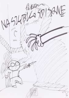 Michał "Śledziu" Śledziński (1978) | Michał "Śledziu" Śledziński (1978) | "Na szybko spisane", szkic do okładki alternatywnej, 2007 | Desa Unicum