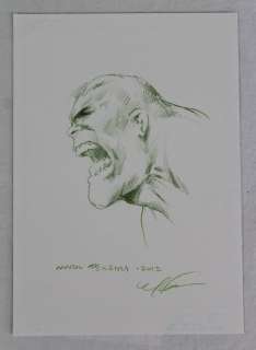 Mark Texeira | Mark Texeira - Original sketch - Hulk - Formaat 31 x 22 cm - met certificaat - (2012) | Catawiki
