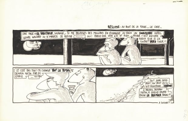 Régis Franc | 1989 - Le café de la plage | Huberty Breyne Gallery