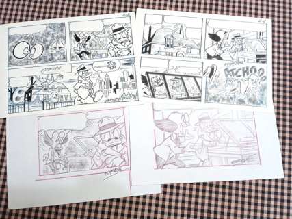 Ignasi Calvet Estéban | Donald Duck - "Diep door het stof" (H 2019-036) - Signed original comic page by Esteban - (2019) | Catawiki