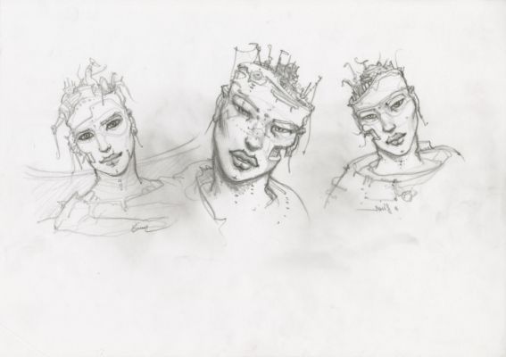 ENKI BILAL - GRAPHITE IN PROGRESS 3 – Dessin original 2