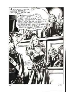 Giovanni Romanini | Zora la Vampira n. 17 - Giovanni Romanini - Tavola Originale Erotica "Nascaz" Full Page - Page volante - Exemplaire unique - (1974) | Catawiki