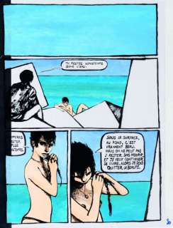 Edmond Baudoin - Les yeux dans le mur Encre de Chine pour la planche 30 de