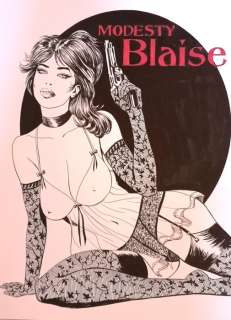 Giuseppe Candita | G. Candita - " tributo a Modesty Blaise " cm 42x29 - Page volante - Exemplaire unique (2022) | Catawiki